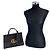 Gucci GG Marmont Schultertasche mit Henkel aus schwarzem genarbtem Leder - Ansicht 2
