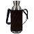 Fendi Portabotellas de lona Monogram marrón con frasco de acero inoxidable Castaño - vista 3