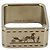 Ring Hermès Anneau à foulard Caleche Hermes en métal ton or clair Doré - vue 6