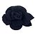 Chanel Vintage Brosche aus schwarzer Wolle mit Kamelienblume