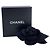 Chanel Vintage Brosche aus schwarzer Wolle mit Kamelienblume - Ansicht 2