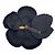 Chanel Vintage Brosche aus schwarzer Wolle mit Kamelienblume - Ansicht 3