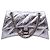Hourglass Balenciaga Petit sac à épaule Crush en cuir matelassé argent métallisé Argenté