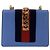 Gucci Mini borsa a tracolla Sylvie con patta, catena e Web in pelle azzurra Blu - vista 3