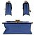 Gucci Mini borsa a tracolla Sylvie con patta, catena e Web in pelle azzurra Blu - vista 4