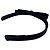 Timeless Chanel Fascia per capelli vintage in nastro di raso nero con fiocco - vista 5