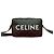 Céline Bolsa de Ombro em Couro Celine Triomphe Marrom