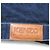 Kenzo Kimono Denim bestickte Jeansjacke Blau - Ansicht 5