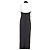 Vestido largo de seda negro High MAGALA - vista 2