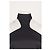 Vestido largo de seda negro High MAGALA - vista 3