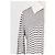 Dagmar White Striped Maxi Dress with Shirt Collar - view 4