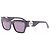 Longchamp Schwarze Sonnenbrille mit silbernem Logo