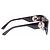 Longchamp Schwarze Sonnenbrille mit silbernem Logo - Ansicht 4