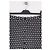 Autre Marque FRAME Langer schwarzer Baumwollrock mit weißen Polka Dots - Ansicht 3