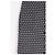 Autre Marque FRAME Langer schwarzer Baumwollrock mit weißen Polka Dots - Ansicht 4