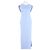 Autre Marque Vestido maxi de algodão azul ARMARIUM