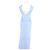Autre Marque Vestido maxi de algodão azul ARMARIUM - vista 6