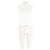 Polo sem mangas de algodão branco Guess