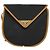 Autre Marque SAINT LAURENT Bolsa de ombro em couro preto e dourado - vista 13