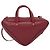 BALENCIAGA Triangle Duffel Hand Bag Leather 2way Red 476975 - vista 2