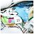 PRADA Tote Bag Vinyl Leather Clear Multicolor Silver BR2515 - vista 11