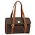 Céline CELINE Macadam Canvas Hand Bag PVC Leather Brown
