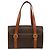 Céline CELINE Macadam Canvas Hand Bag PVC Leather Brown - vista 2