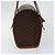 Céline CELINE Macadam Canvas Hand Bag PVC Leather Brown - vista 4