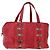 BALENCIAGA Hand Bag Leather Red Silver
