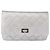 CHANEL Matelasse Chain Wallet Cuir Silver CC - vue 13