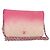 CHANEL Schultertasche mit Kette aus Leder Rosa Silber CC
