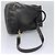 CHANEL Schultertasche aus Lammleder Schwarz CC - Ansicht 8