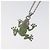 LOUIS VUITTON Collier LV Crazy Animals Frog Silver MP3390 - vue 3
