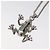 LOUIS VUITTON Collier LV Crazy Animals Frog Silver MP3390 - vue 9