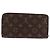 LOUIS VUITTON Monogram Zippy Wallet Long Wallet M42616 LV - vista 2