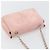 CHANEL Camellia Flap Chain Shoulder Bag Suede Pink Silver CC - vista 6