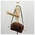 LOEWE Bolsa de Ombro Anagram Couro Camurça Castanho Dourado - vista 24