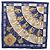Hermès HERMES Carre 90 Pañuelo de Seda Cliquetis Blue Gold - vista 13