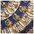 Hermès HERMES Carre 90 Pañuelo de Seda Cliquetis Blue Gold - vista 6