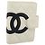 CHANEL Cambon Line Day Planner Cover Leather Black Silver CC