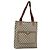 GUCCI GG Supreme Web Sherry Line Tote Bag PVC Beige Gold