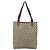 GUCCI GG Supreme Web Sherry Line Tote Bag PVC Beige Gold - vista 2