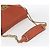 Chloé Chloe Chain Shoulder Bag Leather Orange Gold - vista 7
