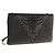 Christian Louboutin Chain Shoulder Bag Leather Black Silver