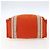 Hermès HERMES Sac De Plage Tote Bag Canvas Orange Silver - vista 5