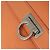 Salvatore Ferragamo Gancini Hand Bag Leather 2way Orange Silver - vista 19