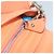 Salvatore Ferragamo Gancini Hand Bag Leather 2way Orange Silver - vista 21