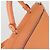 Salvatore Ferragamo Gancini Hand Bag Leather 2way Orange Silver - vista 6
