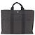 Hermès HERMES Her Line Tote MM Hand Bag Canvas Gray Silver - vista 13