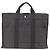 Hermès HERMES Her Line Tote MM Hand Bag Canvas Gray Silver - vista 2